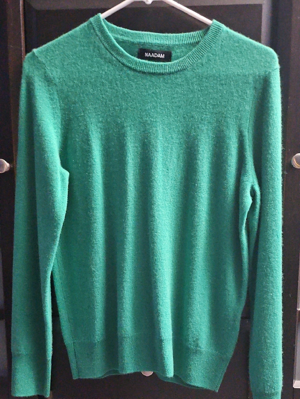 NAADAM Green Cashmere Crewneck Sweater